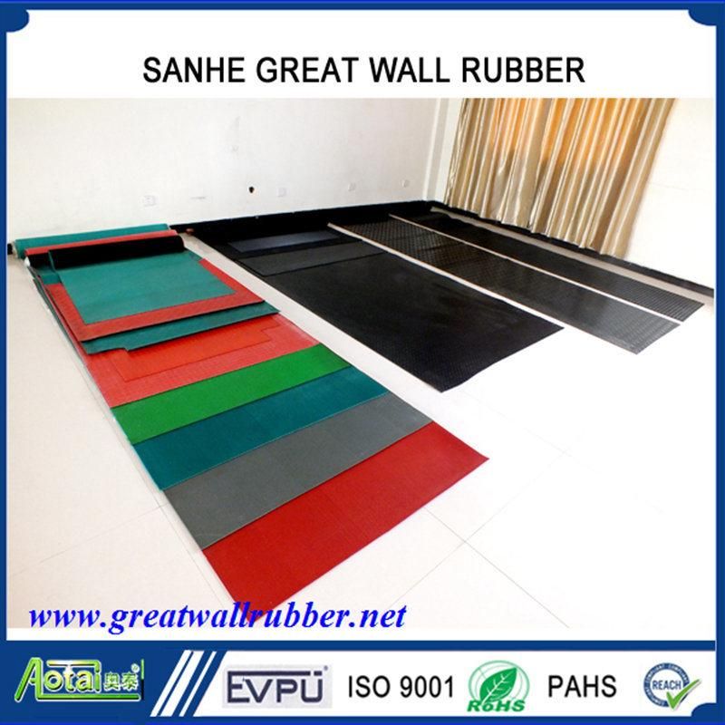 EPDM SBR Cr/Neoprene NBR/Nitrile Silicone Natural Anti Slip Rubber Mat