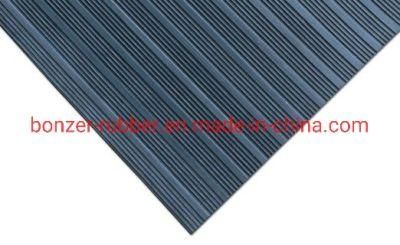 China Industrial Insulating American Ribbed Rubber Mat Flooring Sheet