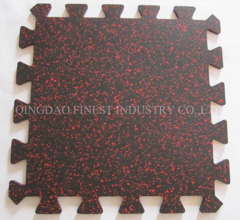 Jigsaw Puzzle Floor Mat, Gym Sports Mat, Gym Rubber Mat Gym Interlocking Rubber Floor Tiles
