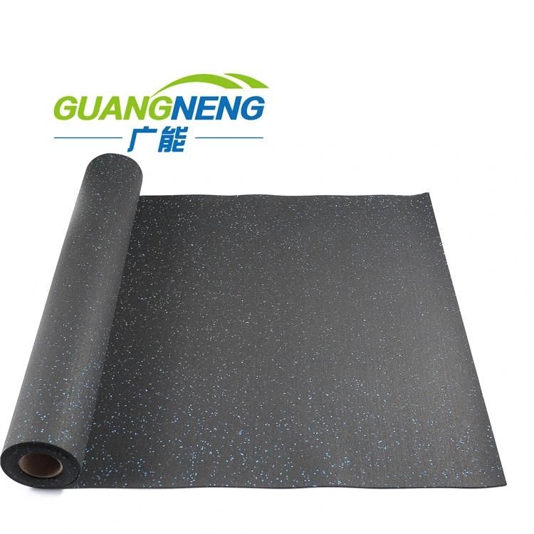 Black Rubber Non-Toxic Rubber Gym Floor