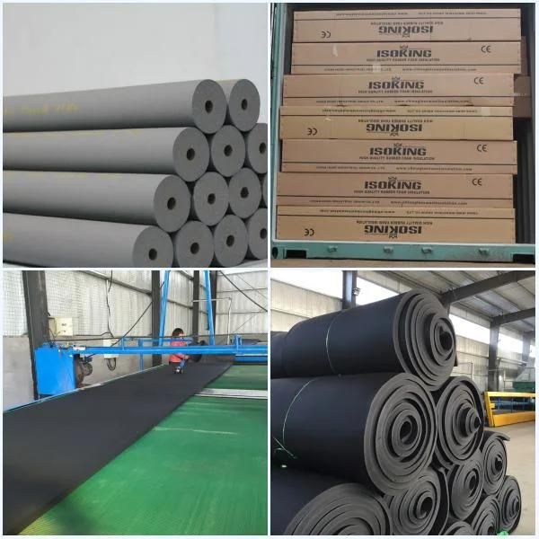 Air Conditioning Insulation Rubber Foam Tube 9mm Thickness