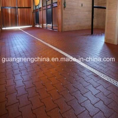 Outdoor Interlocking Rubber Tiles Wearing-Resistant Rubber Tile