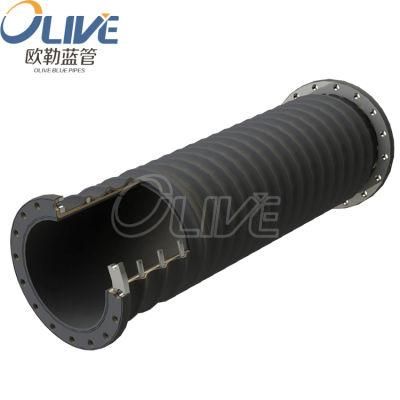 30 Inch 6 Inches 20feet Gold Iron Mining Water Pump Rubber Suction Hose