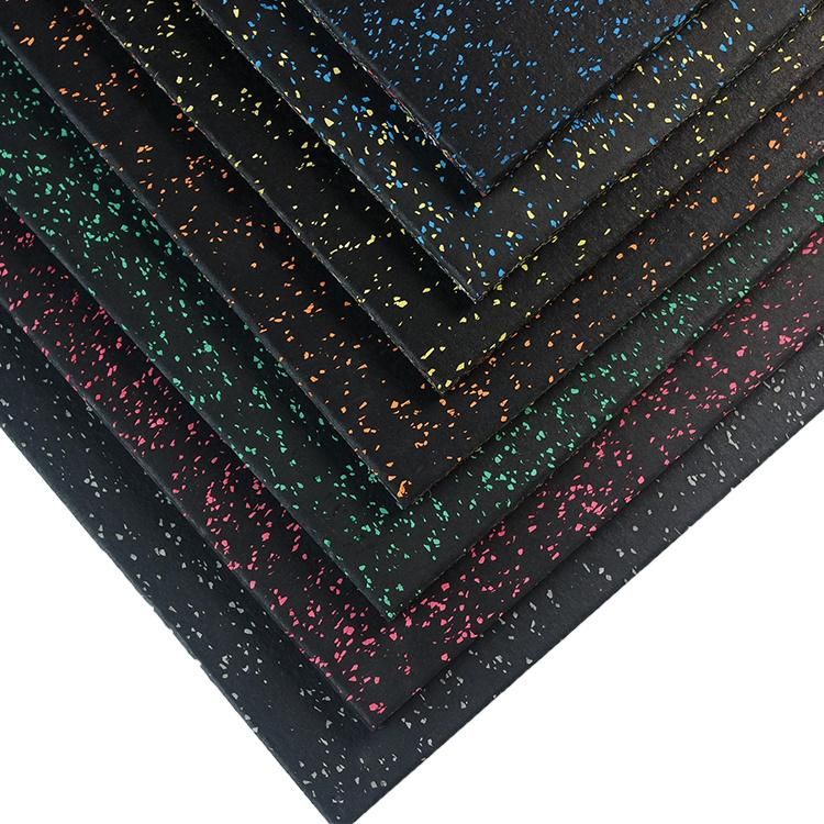 Crossfit Anti Vibration Shock Absorber EPDM Speckles Rubber Gym Rubber Mat Rubber Flooring Rubber Tile