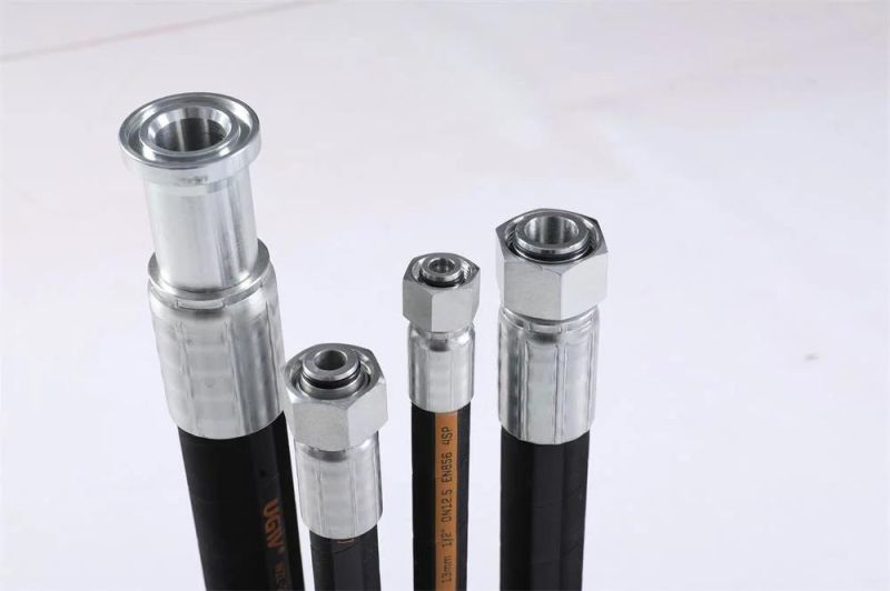 En856 4sp Steel Wire Spiral Hose Exceed SAE Standard High Pressure Msha Rubber Pipe
