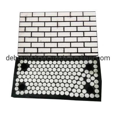 Bonding Layer Backed Ceramic Rubber Pad Ceramic Chute Liner