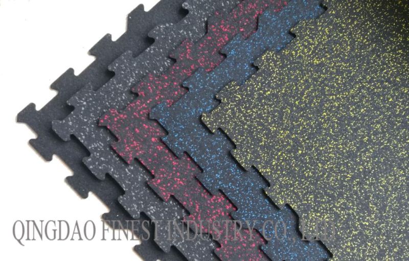 Interlocking Jigsaw Gym Rubber Tiles for Boxing and Fitness