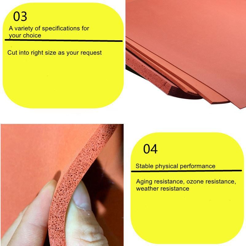 Weather Condition Cr Sponge Rubber Sheets Rolls Neoprene Rubber Matting