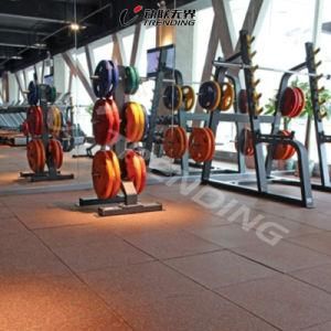 Waterproof EPDM Crossfit Gym Noise Reduction Rubber Flooring Tile / Bricks / Rolls / Interlocking