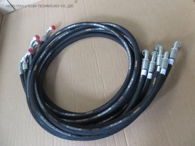 Braided Hose En853 1sn Factory Hydraulic Rubber Hose Assembly Factory