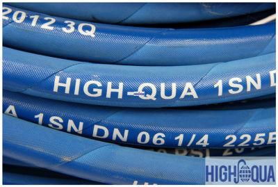 China Enpaker Steel Wire Braided Flexible Rubber Hose High Pressure Hydraulic Hose