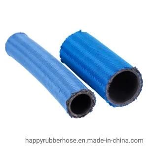 Blue Color High Temperature One Steel Wire Braided with Textile Covered Hydraulic Hose R5