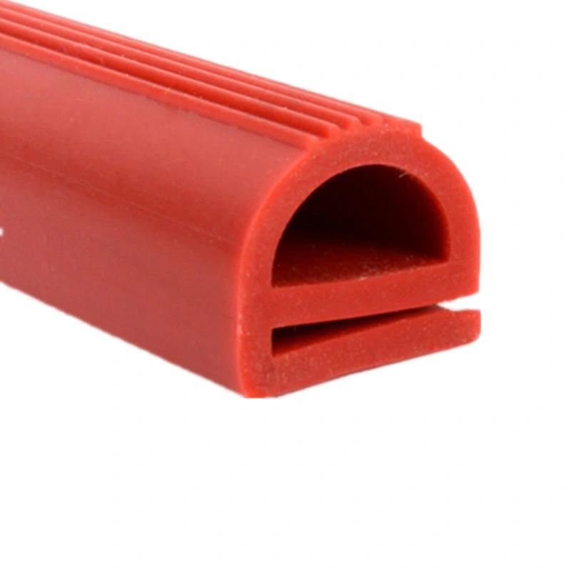 E-Shape Silicone Rubber Extrusion Seals for Electrical Equipment, Oven