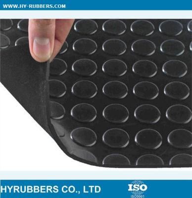 Round Button Rubber Floor Mat/Anti Slip Rubber Floor Mat
