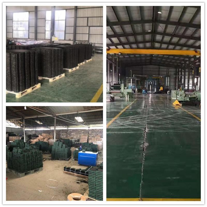 500mm*500mm Recycled Tyre Rubber Tile Flooring for Gym, Kindergarten