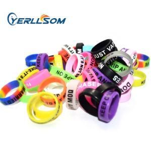 Yerllsom Customized Rubber Vape Bands Silicone with Printed Personal Logo for Events Y21011203
