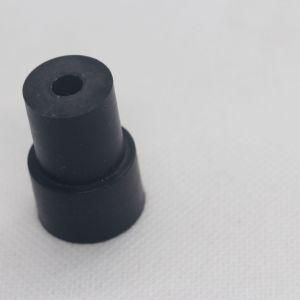Black Rubber Stopper High Temperature Resistant Silicone Products 17*16.5*6*31 Rubber Stopper Plug Custom Silicone Shaped Parts