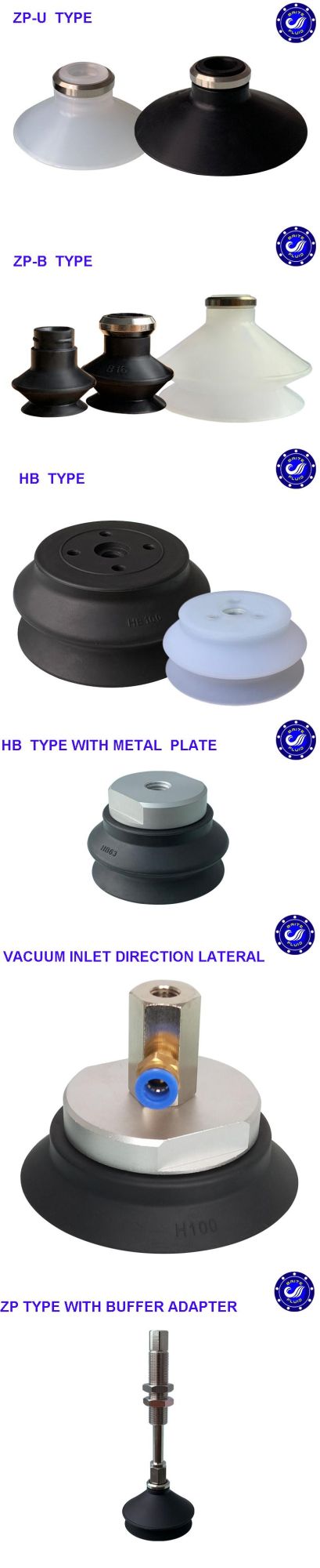 SMC Silicone Suction Sucker Vacuum Pad Pneumatic Vacuum Suction Cup with NBR