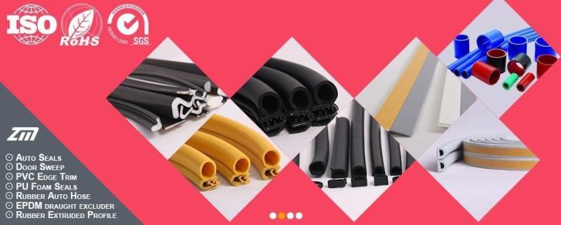 P Shape Silicone Rubber Extruded Foam Seal