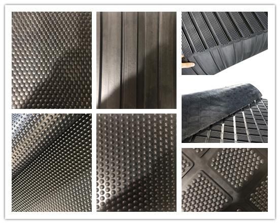 Anti Slip Fine Ribbed Rubber Sheet Corrugated Rubber Floor Tile Rubber Floor Mat