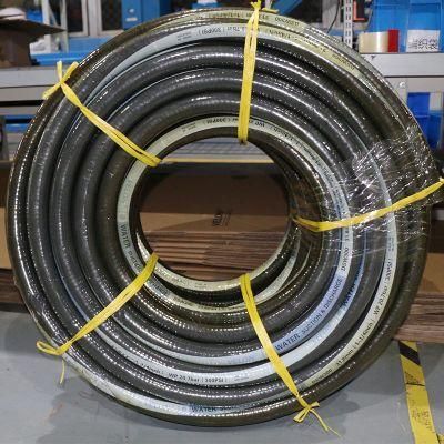Textile Braided Petroleum Rubber Hose for Fuel/Diesel Suction with Couplings