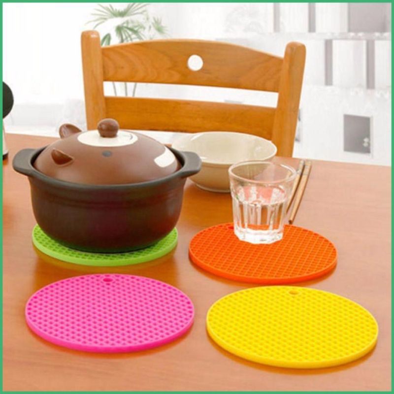 Customized Colorful Silicone Rubber Table Placemat for Kitchenware