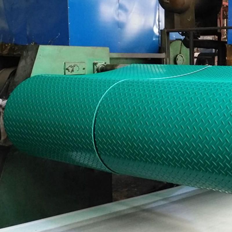 Factory Manufacture Green Non -Slip Diamond Rubber Plate/Matting