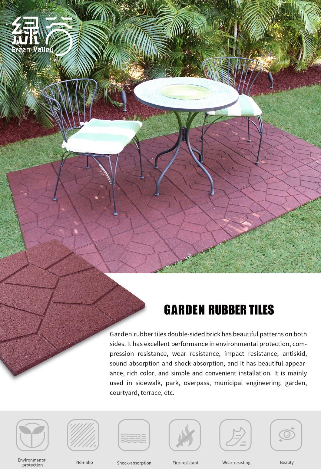 Custom Color EPDM and SBR Outdoor Floor Playground Rubber Tiles
