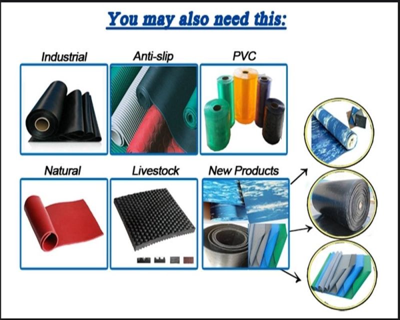 EPDM / SBR /Cr/Neoprene NBR/Nitrile Silicone Natural Anti Slip Rubber Sheet