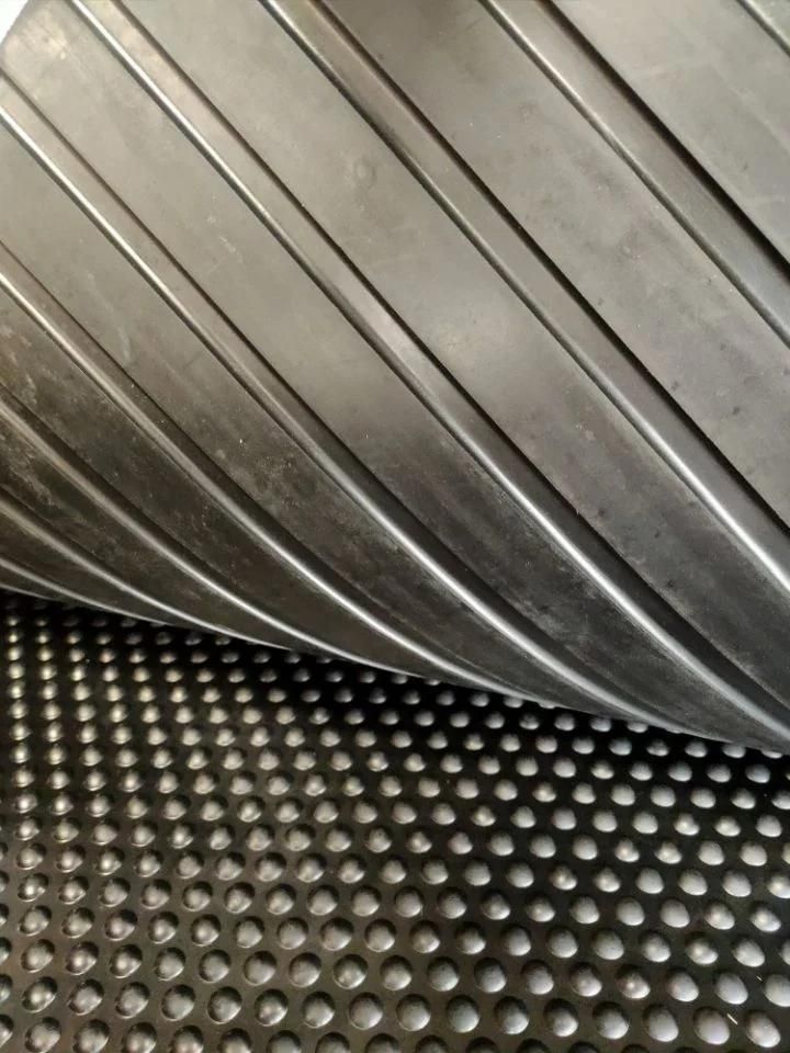 Black Color Cow Rubber Sheet, SBR Rubber Sheet, Round Button Rubber Sheet, Checker Rubber Sheet 2MPa-12MPa