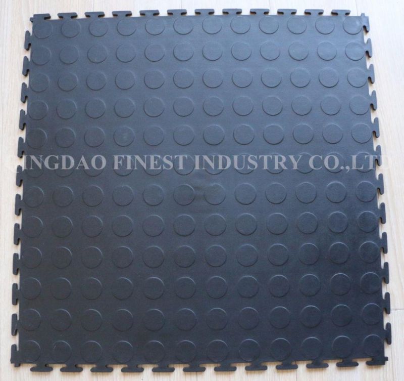 Interlocking Waterproof Removable Anti-Slip PVC Garage Floor Tile