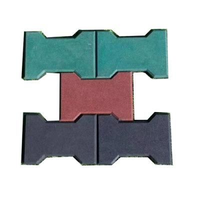 Dog Bone Outdoor Rubber Tiles Rubber Brick Road Rubber Paver