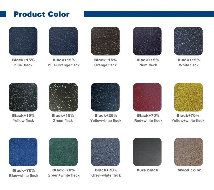 Eco Friendly Weight Lifting Basement Home Rubber Crossfit Gym Flooring