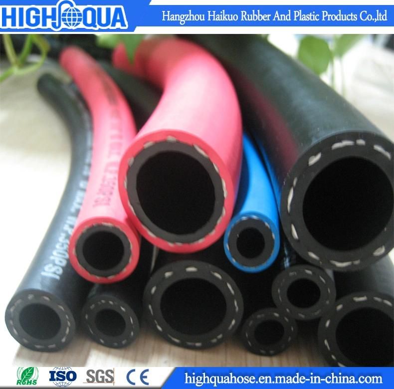 Cheap Yellow Cloth Surface Rubber Air Compressor Hose