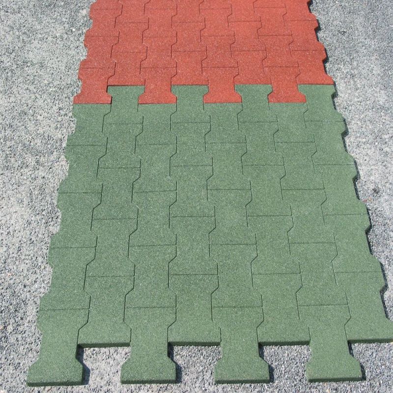 Dog Bone Outdoor Rubber Tiles Rubber Brick Road Rubber Paver
