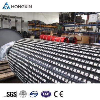 Long Life Removable Rubber Backed Ceramic Slide Pulley Lagging Anti Spillage Pulley Lagging Belt Conveyor Pulley Lagging