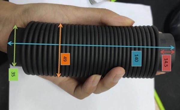 Custom Cylinder Rod Flexible EPDM Rubber Bellow