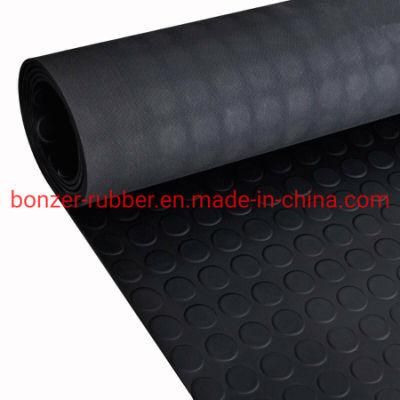 Hot Sale Anti Slip Coin Round Dots Rubber Flooring Mat / Rubber Sheet