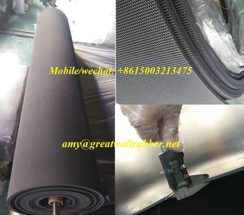 Neoprene NBR Nitrile EPDM SBR Industrial Rubber Sheet with Rough Surface