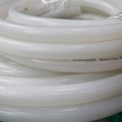 FDA Grade Silicone Rubber Polyester Braided Hose with Couplings Fittings