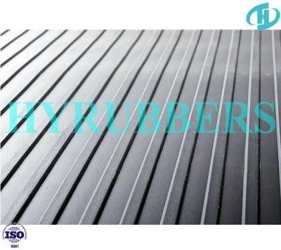 Anti Slip Broad/Wide Ribbed Rubber Sheet Roll, Rubber Floor Roll