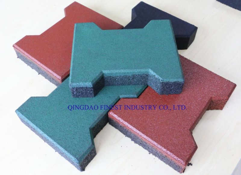 Rubber Paver/I Brick Paver/Dog Bone Paver/Walkway Rubber Brick Rubber Mat