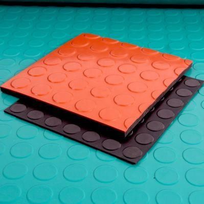 3mm-8mm Rubber Sole Nr/SBR Circular Stud Rubber Sheet/Rubber Roll Flooring Mat