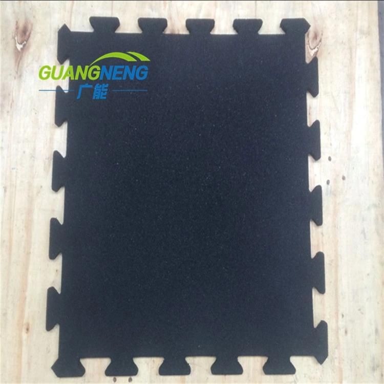 Outdoor Playground Recycled Rubber Flooring Tile, Rubber Gym Mat