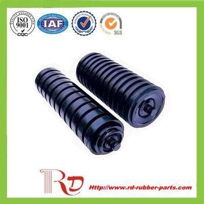 Belt Conveyor Parts Rubber Coating Roller for Mining