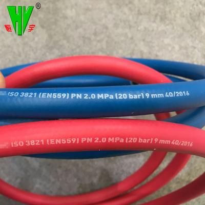 20 Years Production Experience 20 Bar Red and Blue Color Twin Welding Hose