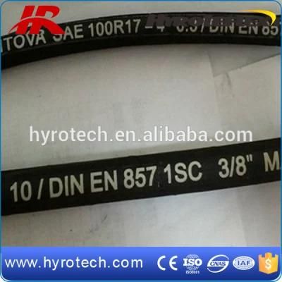 One or Two High Tensile Steel Wire Braided Hydraulic Hose SAE 100r16 R17
