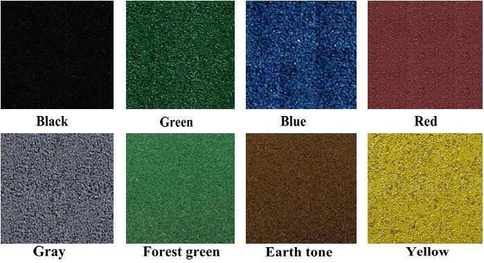 General Use Cheap Price Square Rubber Floor Tile, Outdoor Rubber Tile Colorful