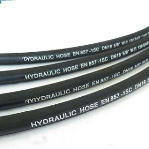 DIN En857 1sc Standard Wrapped Hydraulic Rubber High Temperature Hoses