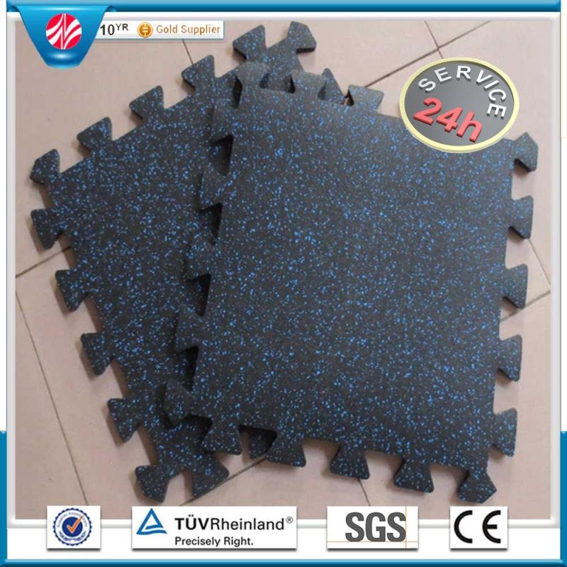 Park Interlocking Rubber Flooring Mat/Rubber Gym Floor Mat